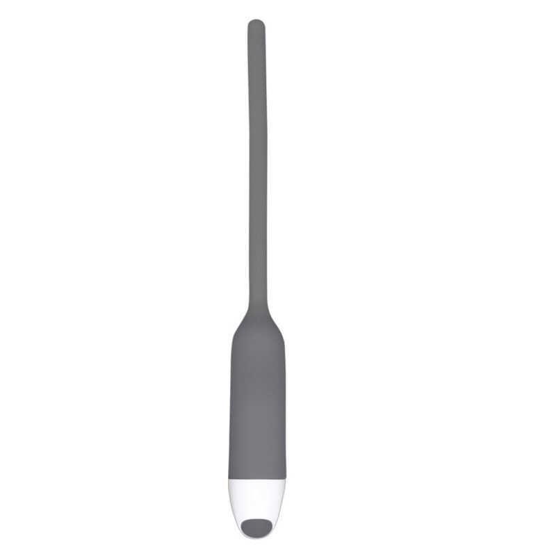 Зонд с вибрацией "Silikon Dilator" серый 
