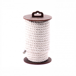 Веревка для шибари "Crazy Handmade" хлопок, белая, 20м